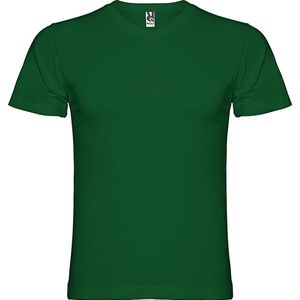 Flesgroen 5 pack t-shirt 'Samoyedo' met V-hals merk Roly maat XL