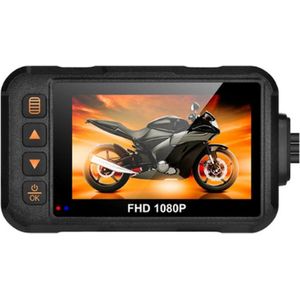 Motor Dashcam - Motor Camera - 1080P - Dubbele Camera - Voor En Achter - 3'' Scherm - Met Houder