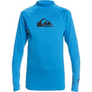 Quiksilver - UV Surf T-shirt voor jongens - All Time Lange mouw - UPF50 - Snorkel Blue - Blauw - maat 134-140cm