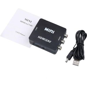Mini hdmi2av up scaler 1080p (hdmi naar av-converter) [zwart/hdmi2av]