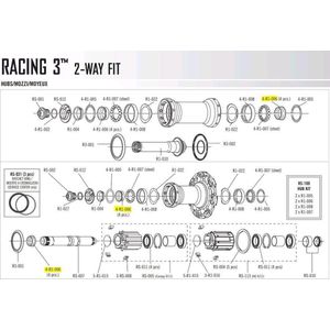 Fulcrum R1-006 Racing Klem 4 Eenheden Zwart