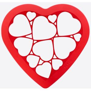 Lékué uitsteekvorm uit ABS voor 12 koekjes - hartjes
