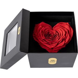 Rosuz Rozenhart rood - Roos In luxe box - Eeuwige bloemen - Cadeau voor haar - Giftbox man en vrouw - Romantisch cadeau - Bestel het perfecte liefdes cadeau