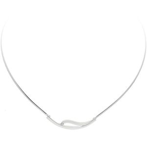 Silver Lining - Zilveren collier met tussenstuk 43 + 2.5 cm