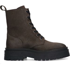 Sacha Chunky Suède Veterboots Grijs