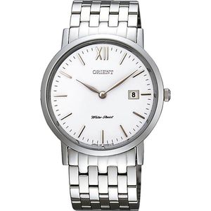 Orient heren horloge datum - waterdicht - staal heren polshorloge FGW00004W0