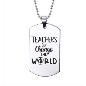 Ketting RVS - Teachers Can Change The World