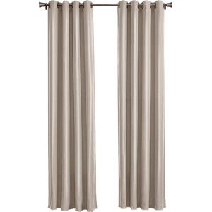 Larson - Luxe effen blackout gordijn - met ringen - 1.5m x 2.5m - Beige