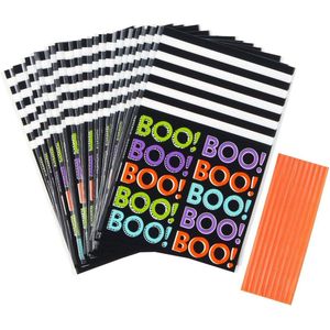 Wilton Traktatie Zakjes - Uitdeelzakjes - Snoepzakjes - Mini Halloween Boo! - 20 Stuks