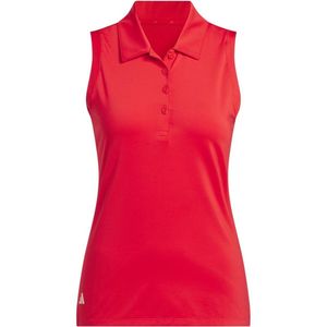 Adidas Dames Solid Performance Polo S/L Rood