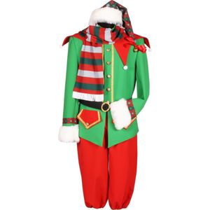 Kerst Elf Polestar Heren - Kerstelf Heren - Groen/Rood - Maat L