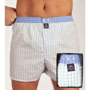 Mc Alson Boxershort met Binnenbroek Ruitje M0223 - Wit - XL