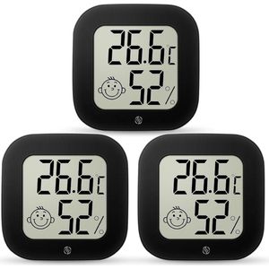 Equivera Huisthermometer - Kamerthermometer - Binnenshuis - Digitale Thermometer - Hygrometer