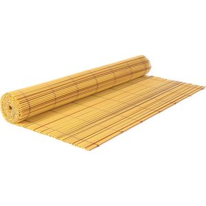 Kunst Rieten Balkonscherm Deluxe | Naturel - 100cm x 300cm - kunststof rieten balkonhek - rieten hek - tuinscherm/ balkonscherm