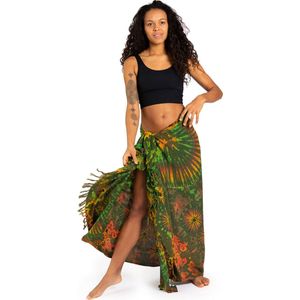 PANASIAM Sarong Tie-Dye - Wikkeljurk, Heupdoek, Pareo, Strandlaken, Lava-Lava