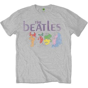 The Beatles - White Album Back Heren T-shirt - XXL - Grijs