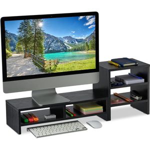 Monitorstandaard verhoger, metalen computerstandaard - Dual Monitor Stand Riser