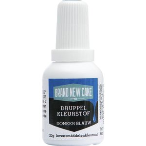 BrandNewCake® Druppel Kleurstof Donker Blauw 20gr - Eetbare Voedingskleurstof - Kleurstof Bakken