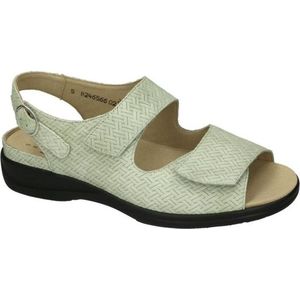Solidus -Dames -  groen olijf - sandalen - maat 42
