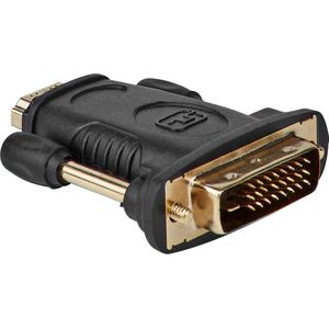 HDMI naar DVI verloopstekker - Verguld - Zwart - Allteq