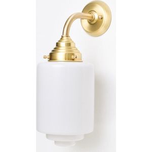 Art Deco Trade - Wandlamp Getrapte Cilinder Medium Curve Messing