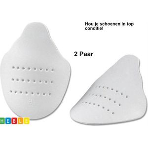 *** 2 Paar Anti-Kreuk & Anti-Crease Sneaker Shield - Maat 35 t/m 39 - Zwart - van Heble® ***