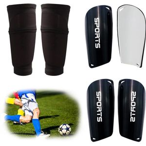 Scheenbeschermers voetbal - met antislipmouwen voor kinderen en heren - ergonomisch comfortabel om te dragen, biedt sterke demping en bescherming