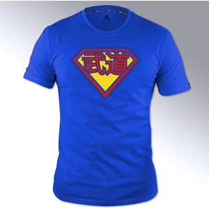 Adidas Budo-Superman T-Shirt Blauw Maat 152
