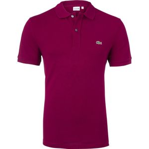 Lacoste Heren Poloshirt - Bordeaux - Maat XXL