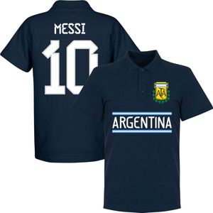 Argentinië Messi 10 Team Polo - Navy - 4XL