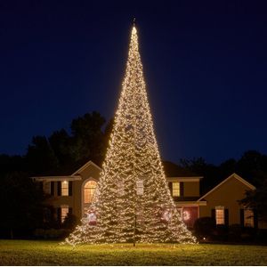 Fairybell LED Buiten Kerstboom voor in de vlaggenmast - 10 meter - 8000 LEDs - Warm wit