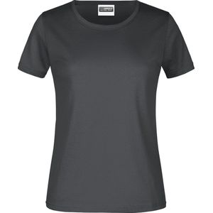 James And Nicholson Dames/dames Ronde Hals Basic T-Shirt (Grafiet)