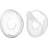 Youha® - Lekschalen - Borstschalen - Moedermelk collector - Opvangen van borstmelk - afkolven - BPA vrij - orgineel Youha product - set van 2 stuks
