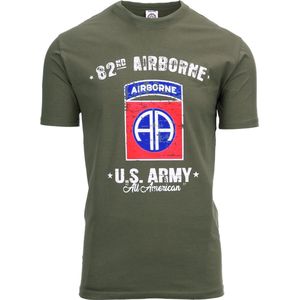 Fostex Garments - T-shirt U.S. Army 82nd Airborne (kleur: Groen / maat: XXL)