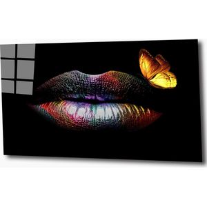 Butterfly on the lips 60x40 plexiglas 5mm