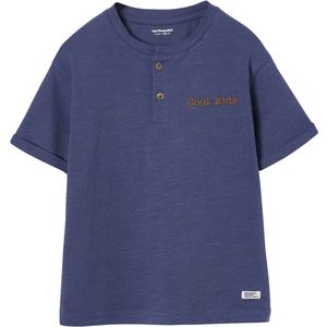 Vertbaudet Basic jongensshirt met Tunesische halslijn