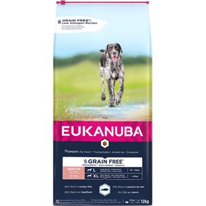 Eukanuba - Hond - Euk Dog Grainfree Ocean Fish Senior L/xl 12kg