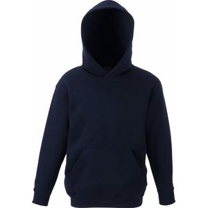 Fruit Of The Loom Kinder Unisex Premium 70/30 Sweatshirt met Capuchon / Hoodie (Donker Marine)