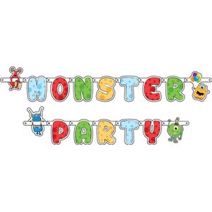 Letterslinger Monster Party - monsters - party slingers - verjaardag - verjaardag slinger - vlaggenlijn - letterslinger