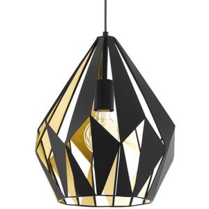 EGLO Carlton 1 Hanglamp - E27 - 1 lichts - Ø 31 cm - Zwart, Goud