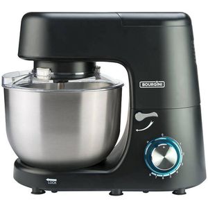 Bourgini Classic Kitchen Chef XL Keukenmachine - 6L Mengkom - 1500W - Zwart - Keukenmixer - Keukenrobot