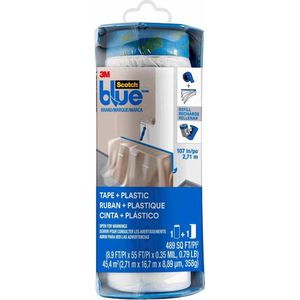 3M PTD2093EL-107NEW Afdekfolie ScotchBlue Blauw (l x b) 17 m x 2.7 m 1 stuk(s)