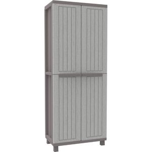Thuys – Luxe Tuinkast – Voor Buiten – Tuinkist – Tuinberging – Kunststof – 68x38170 cm – XL Design – Praktisch & Ruim – Grijs