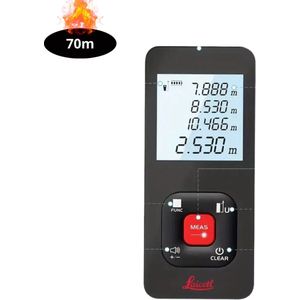 Nivard Laserafstandsmeter - Laser - Afstandsmeter - Afstandmeter - Rangefinder - Digitale Meetlint - Precisiegereedschap - 70 Meter