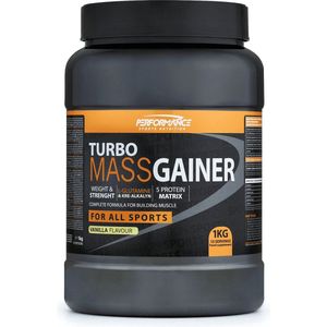 Performance - Turbo Mass Gainer (Vanilla - 1000 gram) - Weight gainer - Mass gainer - Sportvoeding - 13 shakes