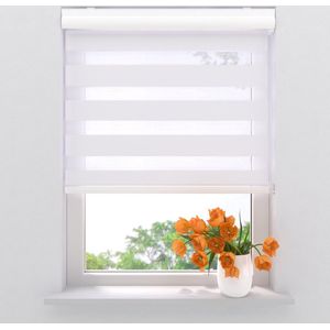 Duo Rolgordijn Splendid - Lichtdoorlatend - White - 150 x 175 cm