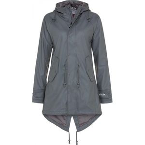 Grijze dames regenjas / parka HafenCity® van BMS 7XL