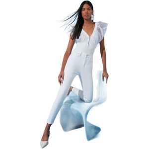 Trendyol Witte Skinny Jeans Met Hoge Taille Twoss24Je00266