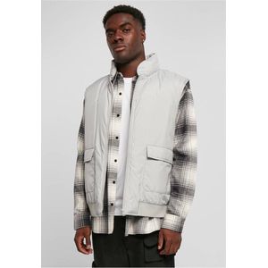 Urban Classics - Clean Puffer Mouwloos jacket - 5XL - Grijs