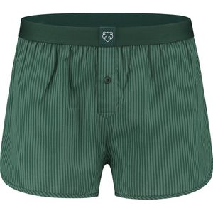 A-dam Green Doubles - Boxershort - Katoen - Onderbroek - Ondergoed - Heren - Donkergroen - L